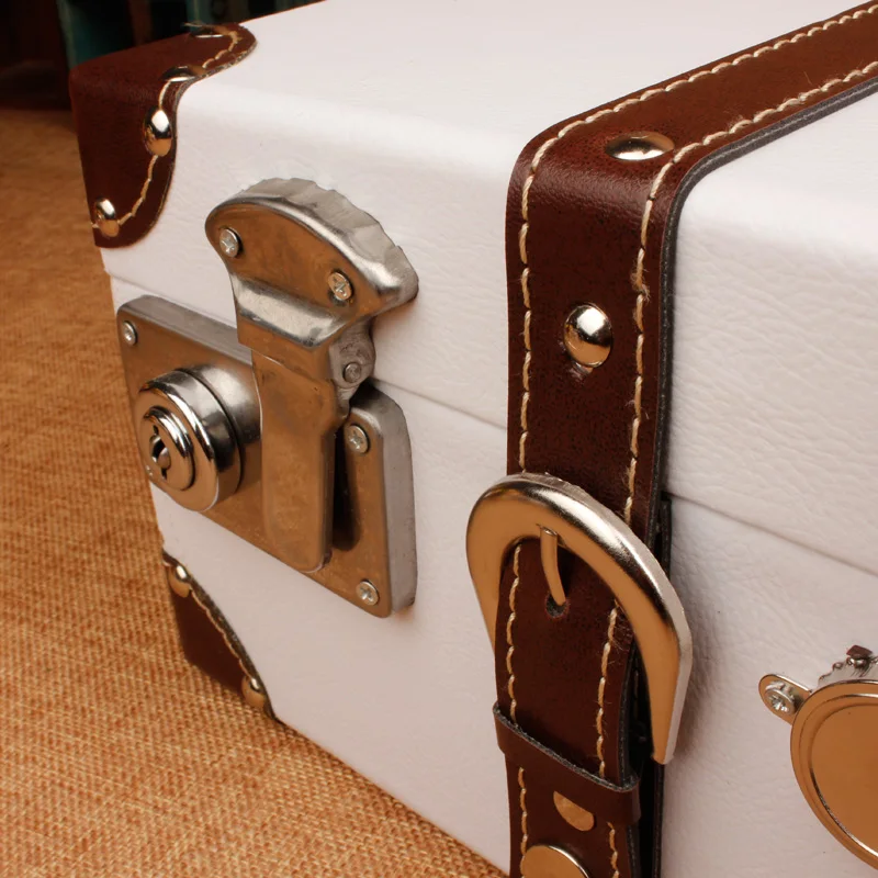 Европейский стиль чемодан винтажная деревянная коробка для хранения Классический античный багаж реквизит для фотографий окно дисплей коробка