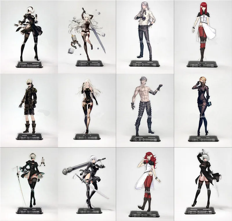 

Anime Cartoon Game NieR: Automata YoRHa 2B A2 9S Adam Eve Devola Popola Acrylic Figure Gift Halloween Cosplay Pendant Christmas