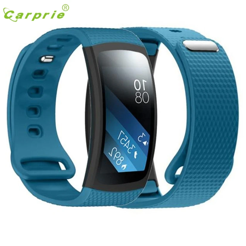Роскошные Силиконовые часы замена ремешок для Samsung Gear Fit 2 SM R360 застежка PG9 Прямая