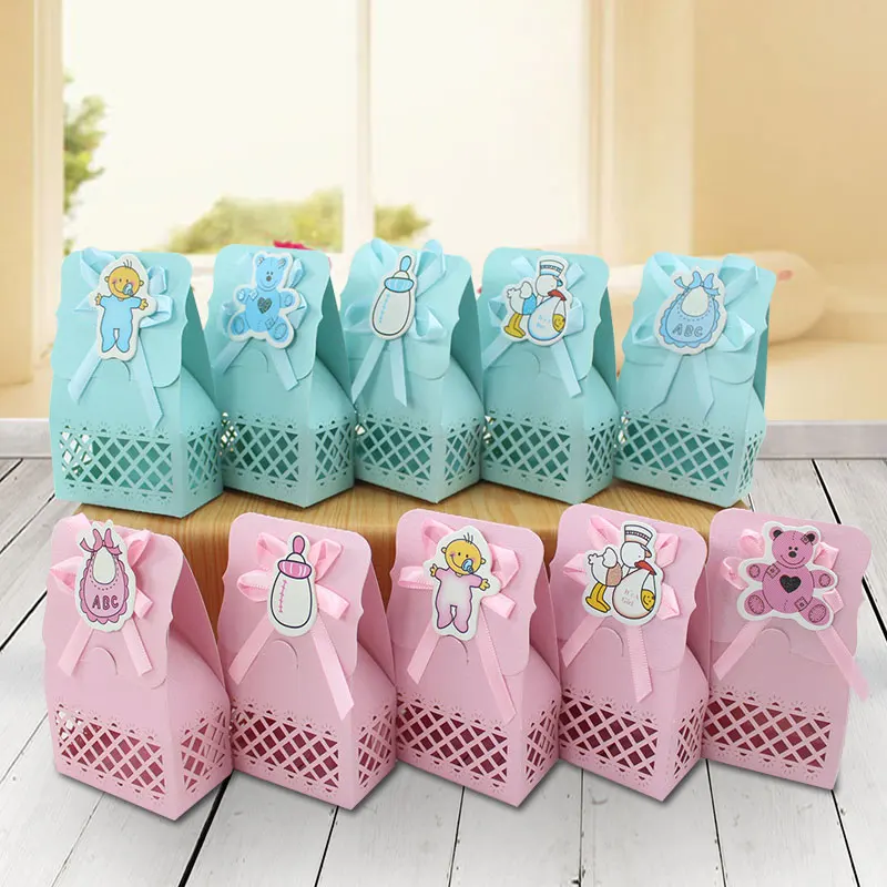 YOURANWISH полые Baby Shower украшения детский день конфеты коробка Подарочная для