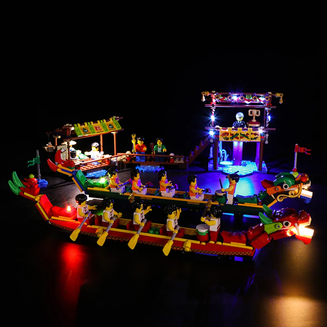

Vonado USB Dragon Boat Race LED Light Building Block Accessory Kit for Legoed 80103 Toys For Children (Lighting Included Only)