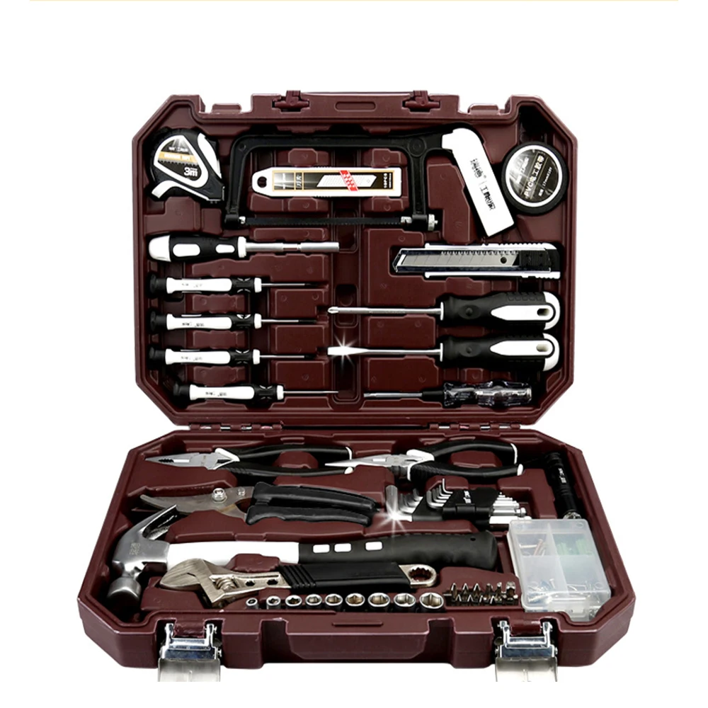 

Tool Kit for Home Bicycle Motor Car Repair Tool Set Combination Torque Screwdrivers Ratchet Socket Spanner Mechanics Tool Kits