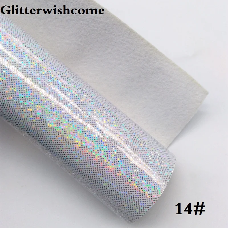 Glitterwishcome 21X29 см A4 размер винил для бантов гладкая блестящая кожа Fabirc искусственная кожа листы для бантов, GM124A - Цвет: 14