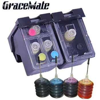 

Refillable 132 136 ink cartridge replacement For HP Deskjet 5443 D4163 Photosmart c3183 2573 6313 Deskjet 5443 D4163 C3183 2573