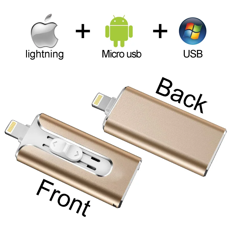 USB флэш-накопитель для iPhone X/8/7/7 Plus/6 Plus/6s/5/SE/ipad 3 в 1 флеш-накопитель 16 ГБ 32 ГБ 64 ГБ 128 ГБ флэш-накопитель usb 3,0