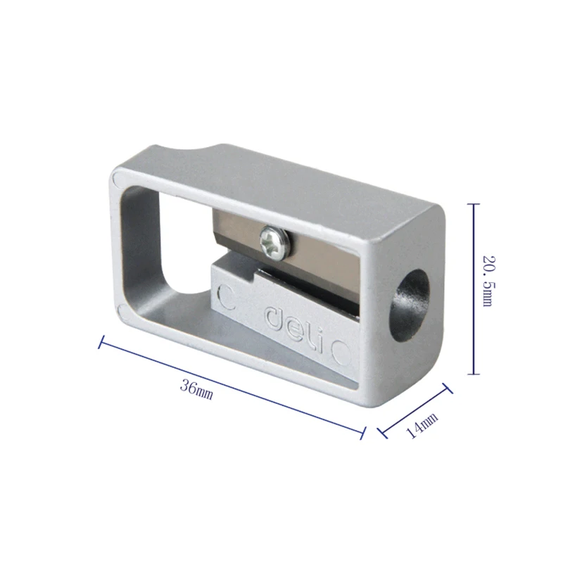 Точилка для карандашей из цинкового сплава Высококачественная серебряная металлическая точилка для карандашей специальная Мини Портативная ручка нож 1 шт