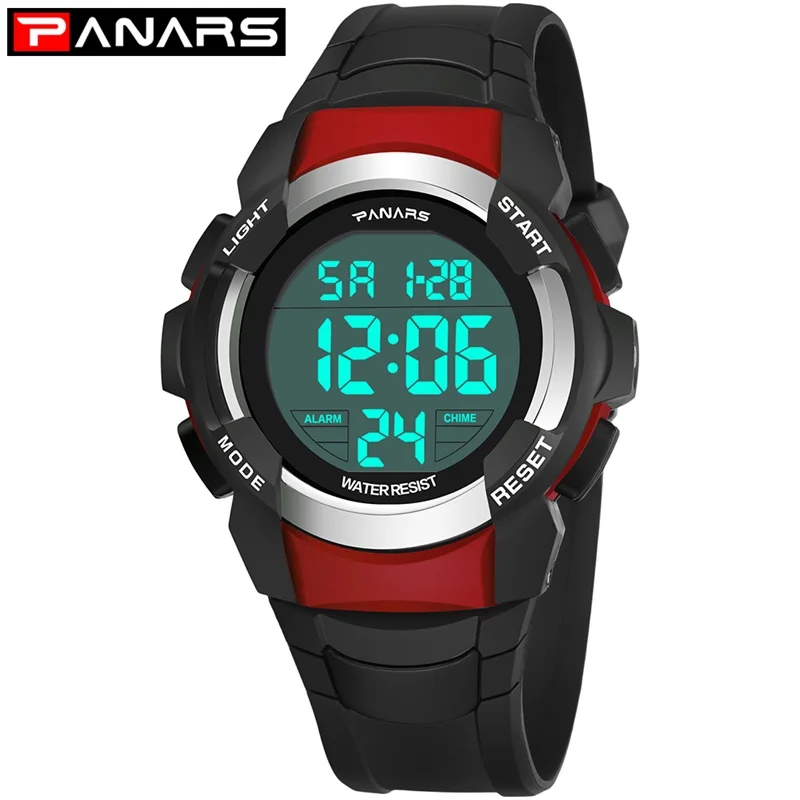 

PANARS Sports Watch Digital Watches Shock Count Down Timer Alarm Clock LED Wristwatches Chronograph Relogio Masculino For Gifts