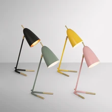 Современные скандинавские классические креативные вертикальные настольные лампы из кованого железа, E27 Настольные лампы для гостиной, спальни, прикроватного кабинета