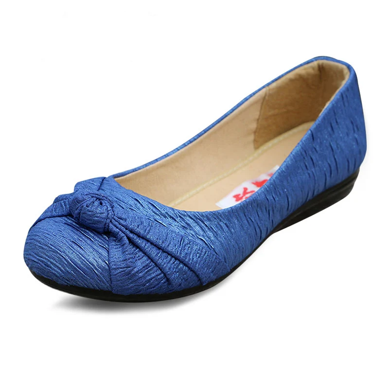 

XQ New Sweet Bow Decorated Lady Lova Shoes Shallow Mouth Slippery Soft Slope With Women's Shoes L002