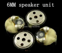6mm speaker unit headphone unit diy earphone unit 1pair=2pcs