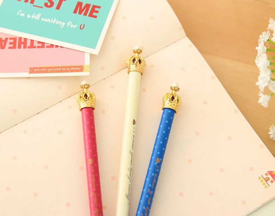 3 pcs/lot High quality 3 colors Cute Crown Kawaii Korea Novelty Mechanical Pencils School Office supplies for girls 05810