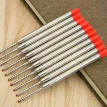 10 шт. красный заправка новая большая ручка для офиса стиль стержни для ручки