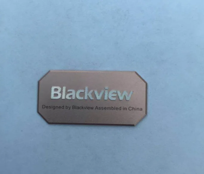 Логотип Blackview в металле для BV9000 Posteriore Blackview с логотипом в металле