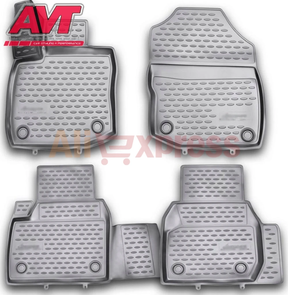Коврики для Lada Vesta 2015-4 шт. резиновые коврики Нескользящие резиновые интерьерные аксессуары для автомобиля