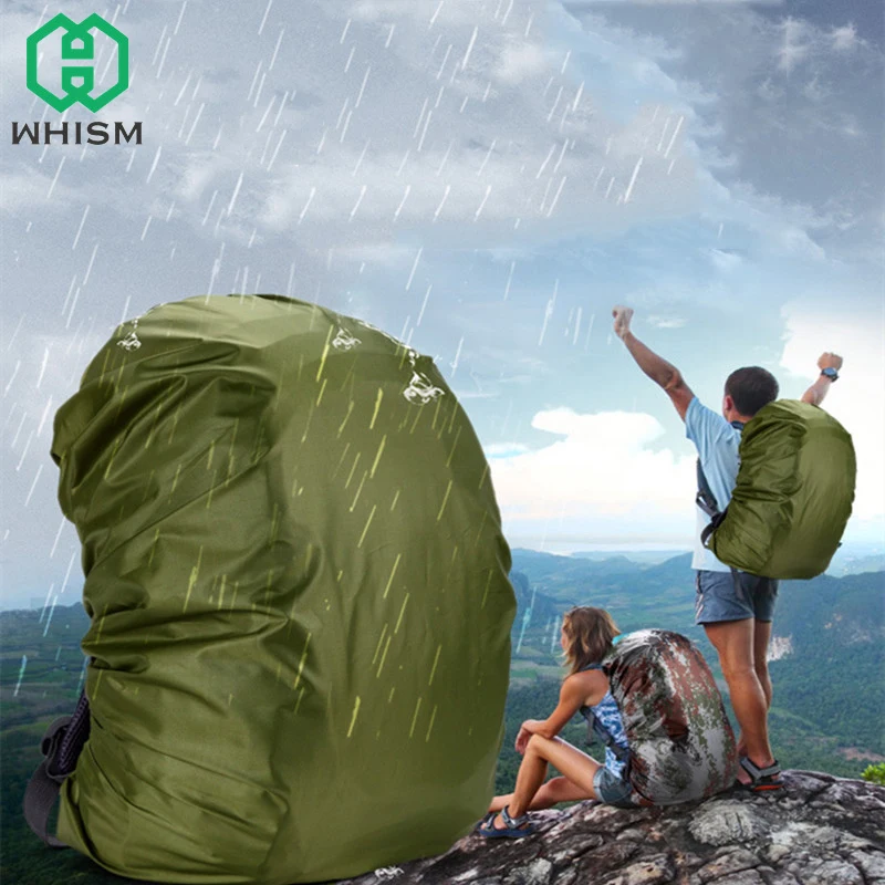 

WHISM Waterproof Dustproof Backpack Rain Cover Impermeable Rucksack Cover Ultralight Camping Hiking Adjustable Outdoor Tools