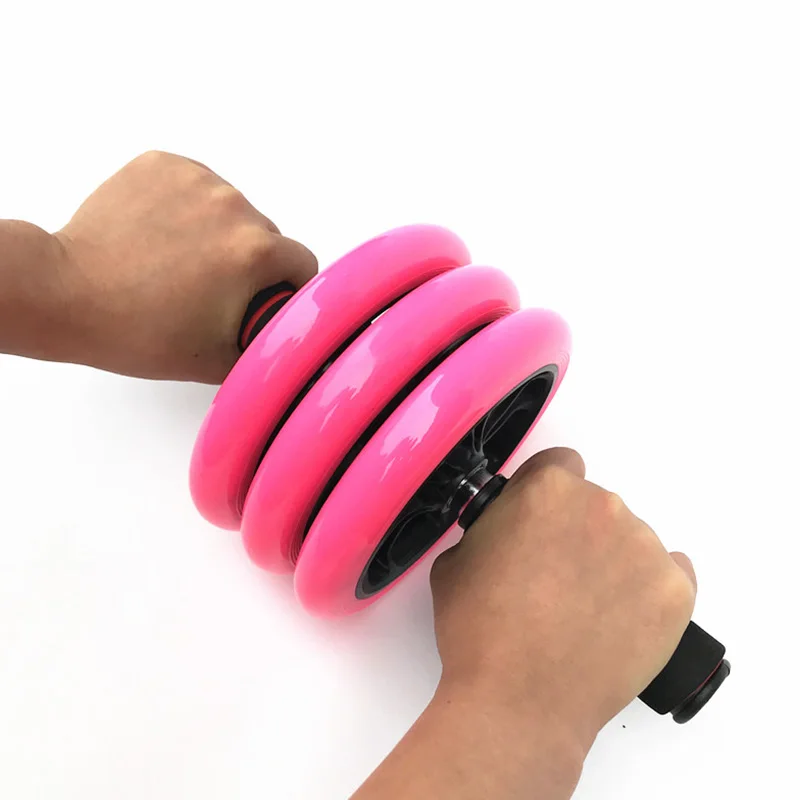 Держите Fit колеса без шума колесо Ab ролик с ковриком для упражнений фитнес-оборудование розовый