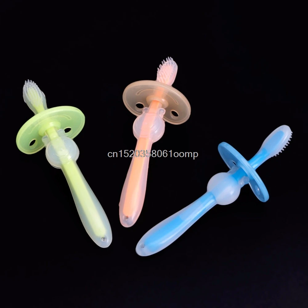 Baby Infants Kids Soft Safe Bendable Teether Training Teeth Toothbrush Brush New