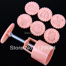 10 50 диаметр 4,5 см Вакуумный пакет мультфильм форма для выпечки Луна в комплекте набор форм для украшения розового цвета, 6 мотив