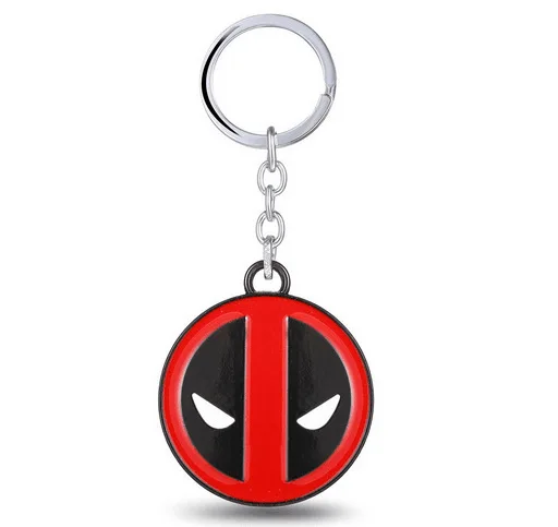 

Movie Deadpool Figure Toys Mark Model Alloy Keychain Pendant Wade Wilson X-men Keyring Super Heroes