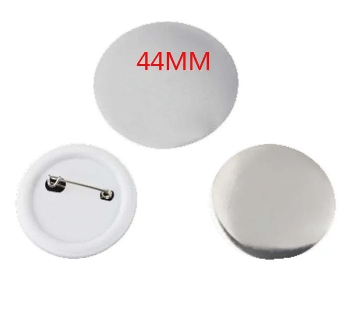 44MM 100 шт./компл. Пластик пустой значок кнопки Запчасти расходные материалы для одежды значок кнопки материалы для поделок DIY 25/32/37/44/50/56/58/75 мм - Цвет: 44MM