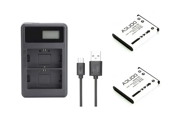 

2X NP-45 NP-45A NP45 NP45A NP45S NP-45S LI40B Battery+LCD USB Charger for Fujifilm Fuji FinePix J10,J120,JV100,JX405,XP130,XP140