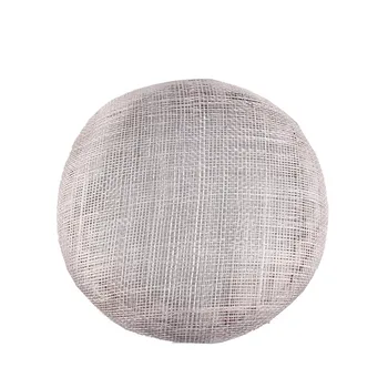 

Grey 15cm High quality sinamay base pillbox with grossgrain sweatband for fascinator DIY hat kentucky derby hat MYQH1GREY