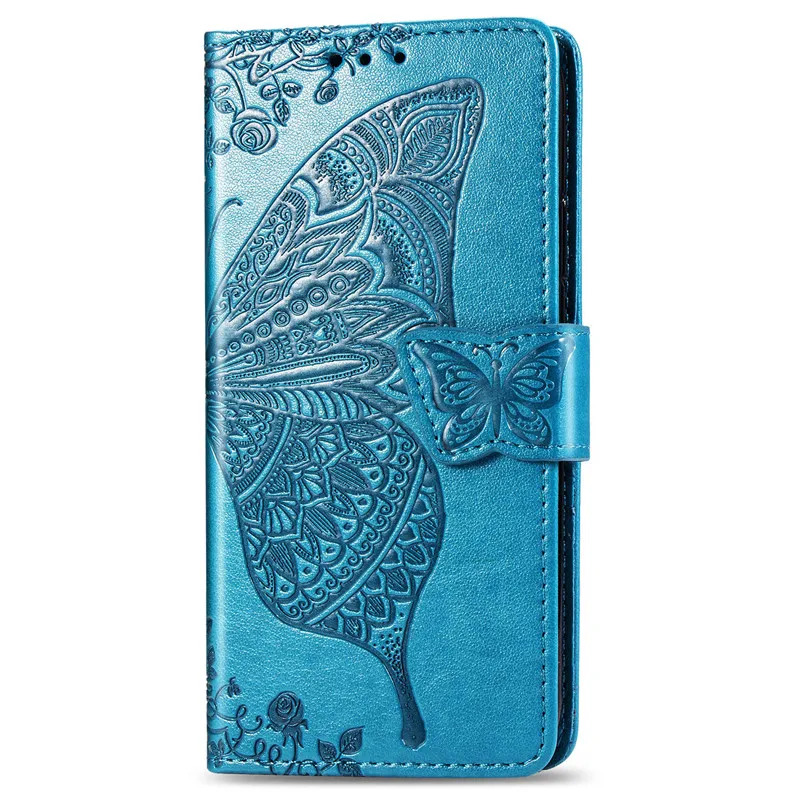 Huawei P Smart FIG-LX1 Case Soft Silicone Luxury 3D Butterfly Leather Wallet Flip Case For Huawei P Smart 5.65 Cover Leather Phone Case