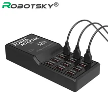 Мульти USB зарядное устройство США ЕС Великобритания AU Plug 12 портов настенное настольное зарядное устройство адаптер питания для iphone iPad samsung huawei htc планшет зарядка