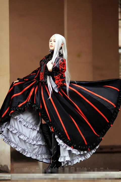 Fate zero Irisviel von Einzbern черный костюм для косплея с сапогами