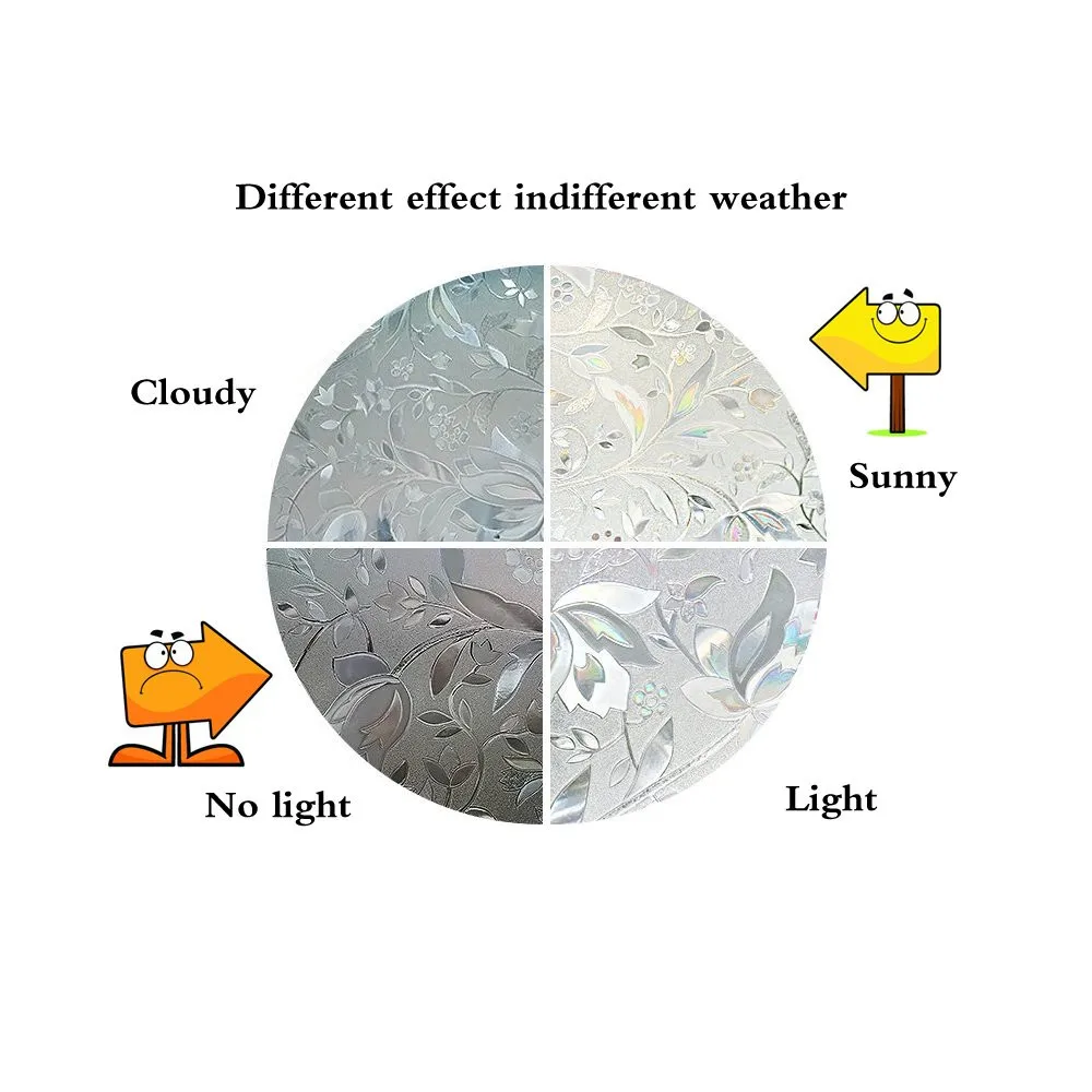 Funlife 90x200 см без клея, статичный оконный самоклеящийся 3D стеклянная пленка для уединенности Оконные покрытия для дома/ванной комнаты, Наклейки для декора окон