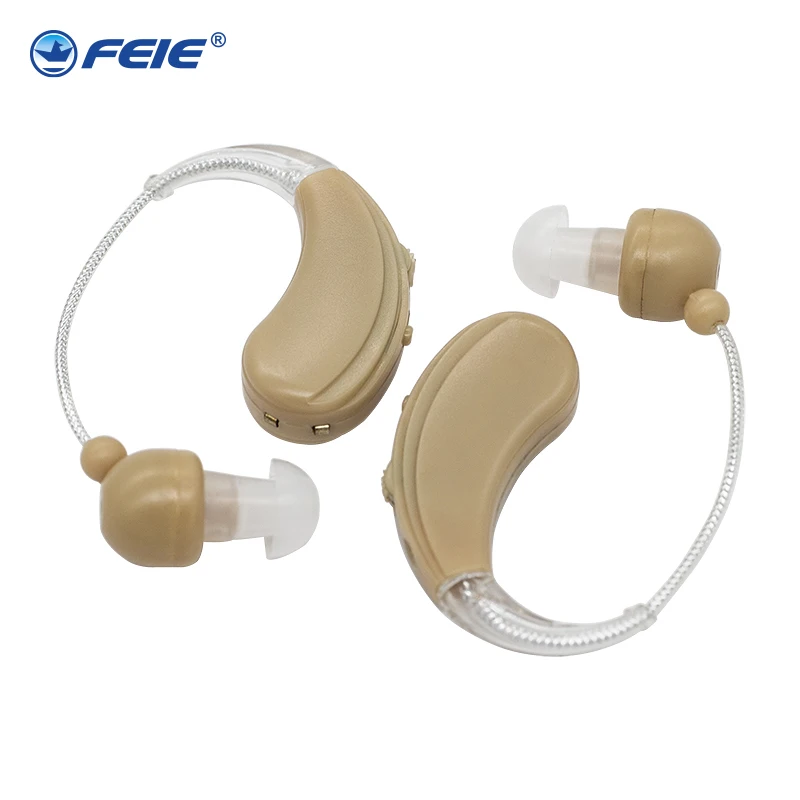 Rechargeable Ear Hearing Aid Apparatus High Power Hearing Aids Ear Instrument Double Earphones Deafness Device S-109S