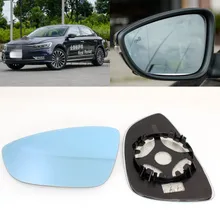 Для Volkswagen New Passat большое видение синее зеркало анти Автомобильное зеркало заднего вида нагревание широкоугольный светоотражающий объектив заднего вида