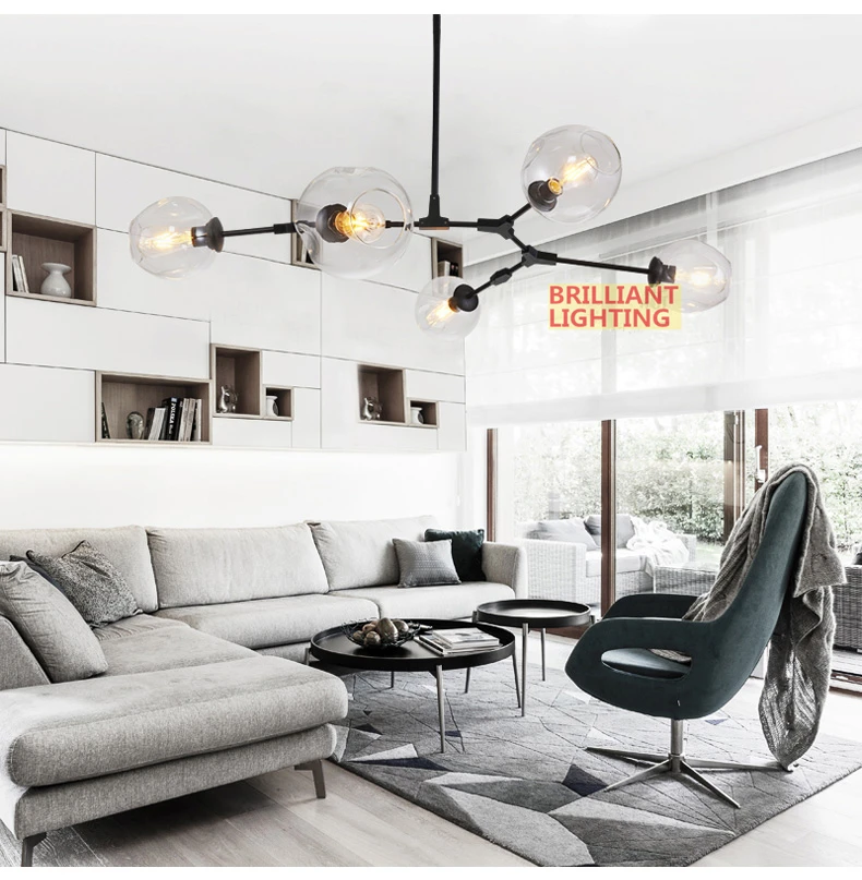 Art Deco Chandelier Lighting Fixtures For Living Dining Room Lustre Led Luminaria Chandeliers 7