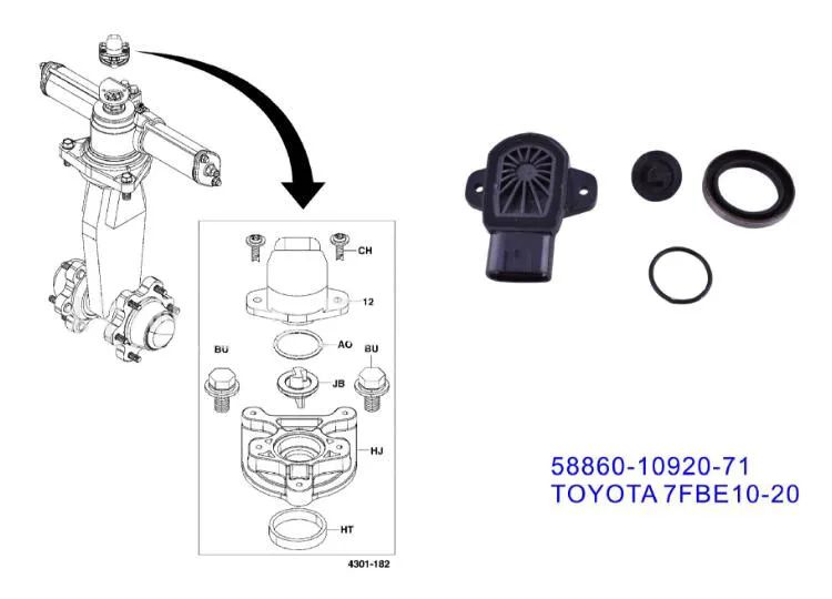 Погрузчик Часть 58860-10920-71 датчик используется на toyota 7FBE10-20 грузовик