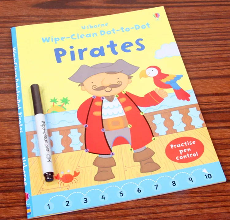 Ponto a Ponto de Desenho Kids do Bebê Livros de Pintura para a Aprendizagem Crianças Limpar Livros Inglês Precoce Brinquedos Educativos Frete Grátis - 3 Cheap Brinquedos p desenhar