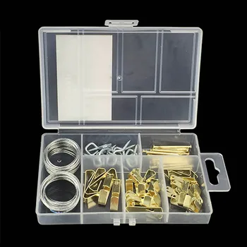 

60PC Wholesale Hardware Hook Set Picture Frames Hanging Kit Assortment , Hooks, Nails Household Hardware Tools PI
