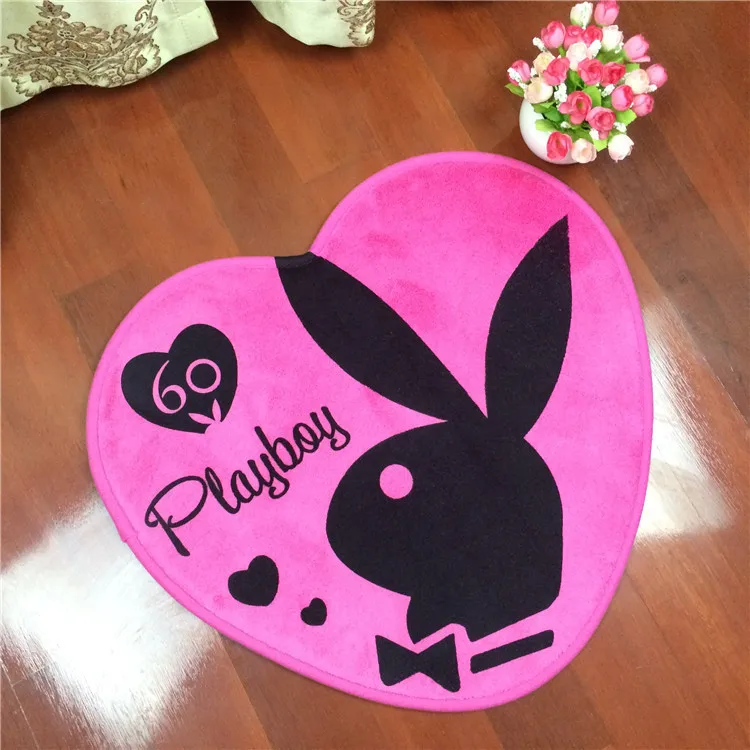 Playboy Rabbit Fashion Cartoon Anti Slip Carpet Living Room Bathroom Bedroom Love Animation Waterproof Mat Waterproof Rubber Mat Waterproof Padlockwaterproof Car Mats Aliexpress