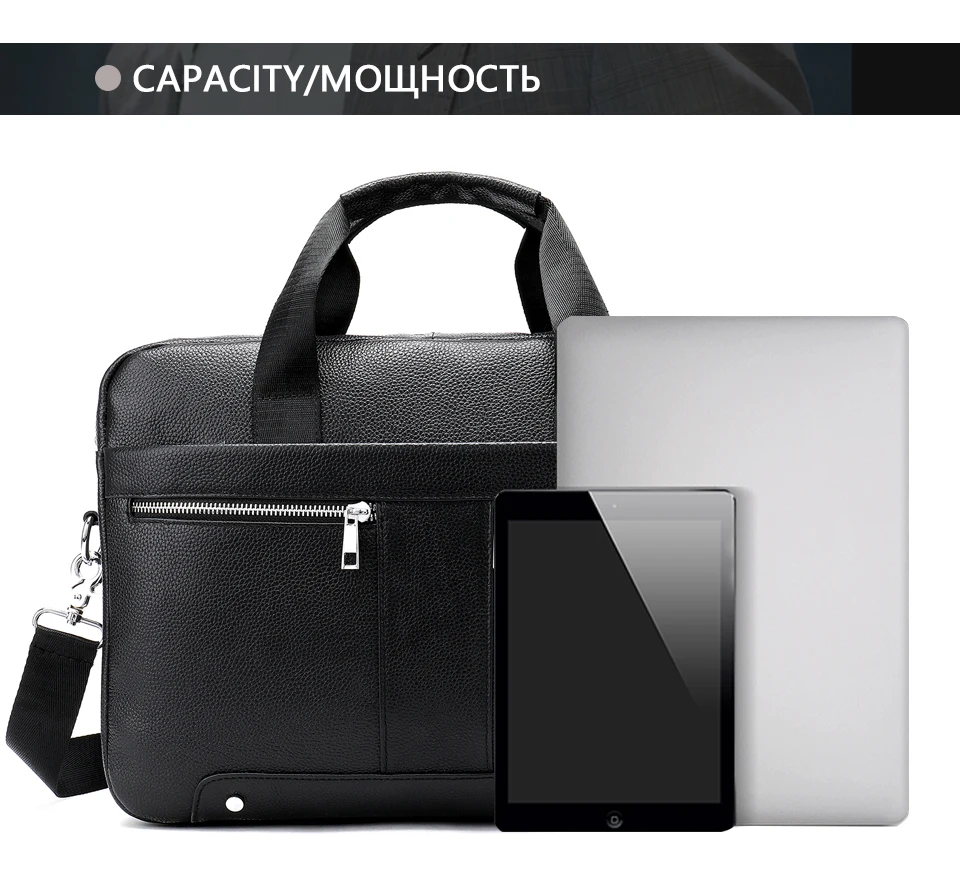 Сумки для мужчин из натуральной кожи, сумка для ноутбука, мужские деловые сумки 14 дюймов, портфель, мужской портфель, кожаная сумка для мужчин, ноутбук 8522