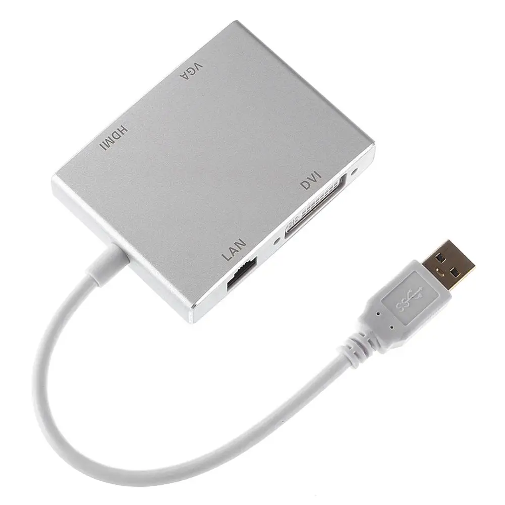 EastVita USB powered 3 0 к HDMI VGA DVI + RJ45 1080P расширитель внешняя Видеокарта адаптер для Windows10/8.X/