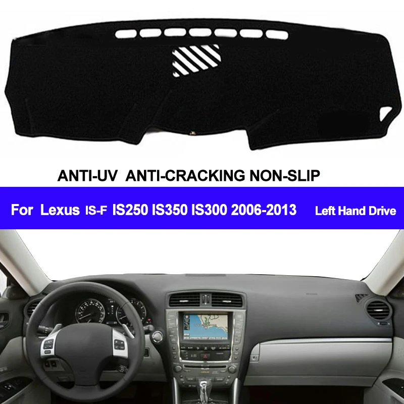 Чехол TAIJS для приборной панели автомобиля Lexus IS-F IS250 IS350 IS300 2006-2011 2012 2013 коврик с