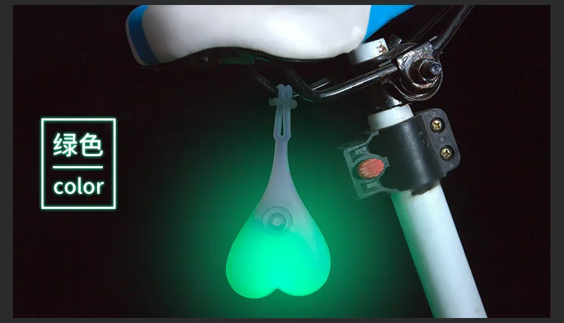 Perfect 2019 New Four colors Cycling Tail Silicone Light Bike Waterproof Night Essential LED Warning Lights Bicycle Seat Back Egg Lamp 14