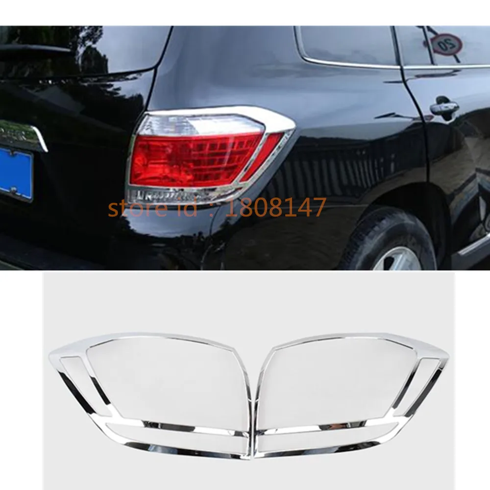 For Toyota Kluger 2008-2010 ABS Chrome Rear Tail Fog Light Lamp Cover trim