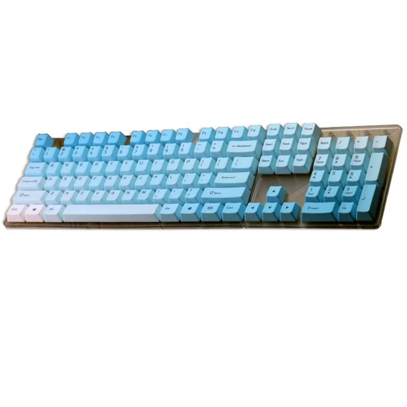 Колпачки для ключей Frost Blue PBT Top/Side/спереди принт вишни MX колпачки переключатели