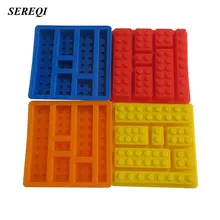 SEREQI силиконовые Lego строительные блоки DIY, форма для шоколада, поднос Jello десерт Брауни, форма для выпечки, саварин, инструмент для украшения торта