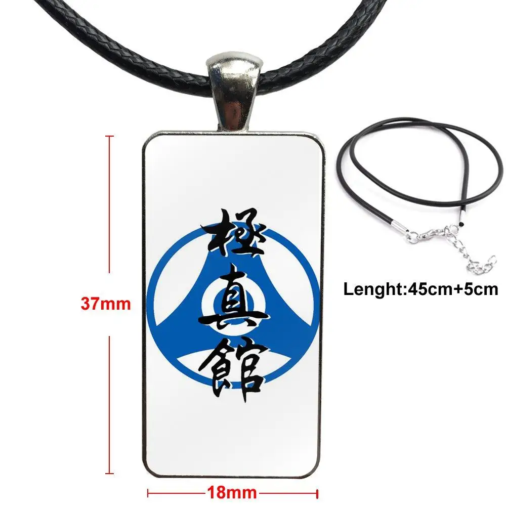 Простой Oyama Kyokushin каратэ ожерелье модная Длинная цепочка с прямоугольное ожерелье ювелирные изделия для детей