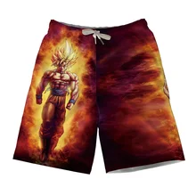Dragon Ball Z мужские шорты летние шорты супер сайян Сон Гоку черные Вегета Beerus Hitto спортивные брюки