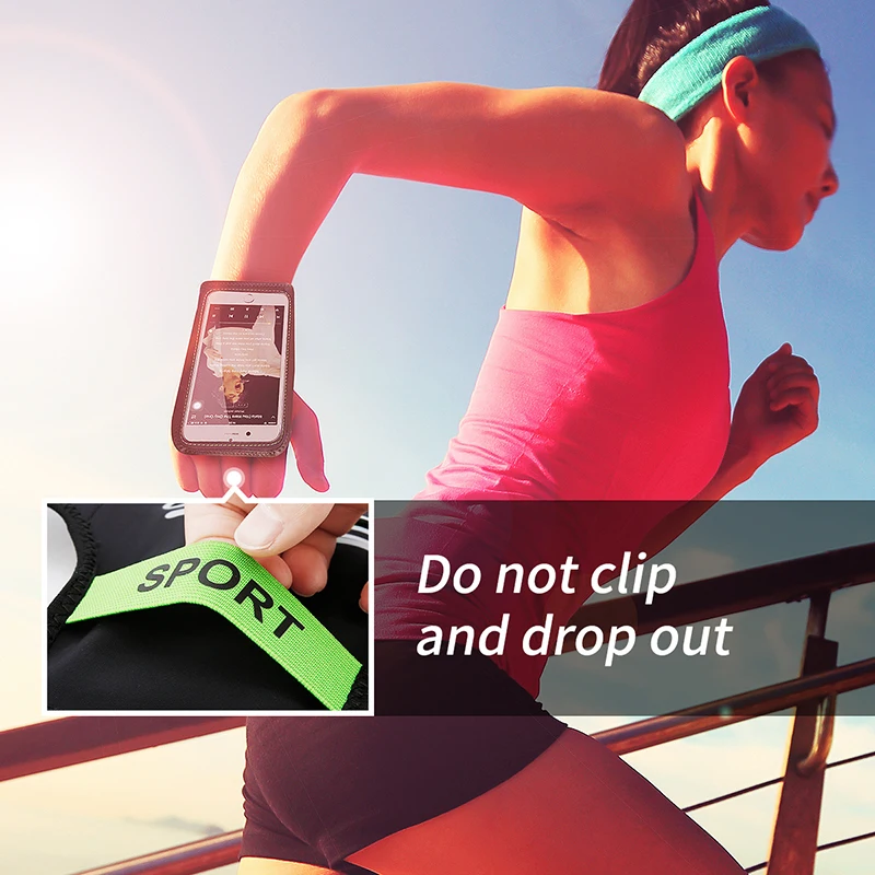 Baseus Sport ArmBands Case For iPhone 6 6S 7 Plus Outdoor Waterproof Running Gym Phone Pouch Cover For Samsung S8 Arm Band Bag