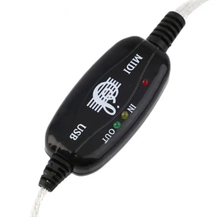 Newly USB IN-OUT MIDI Interface Cable Converter PC to Music Keyboard Adapter Cord BN99