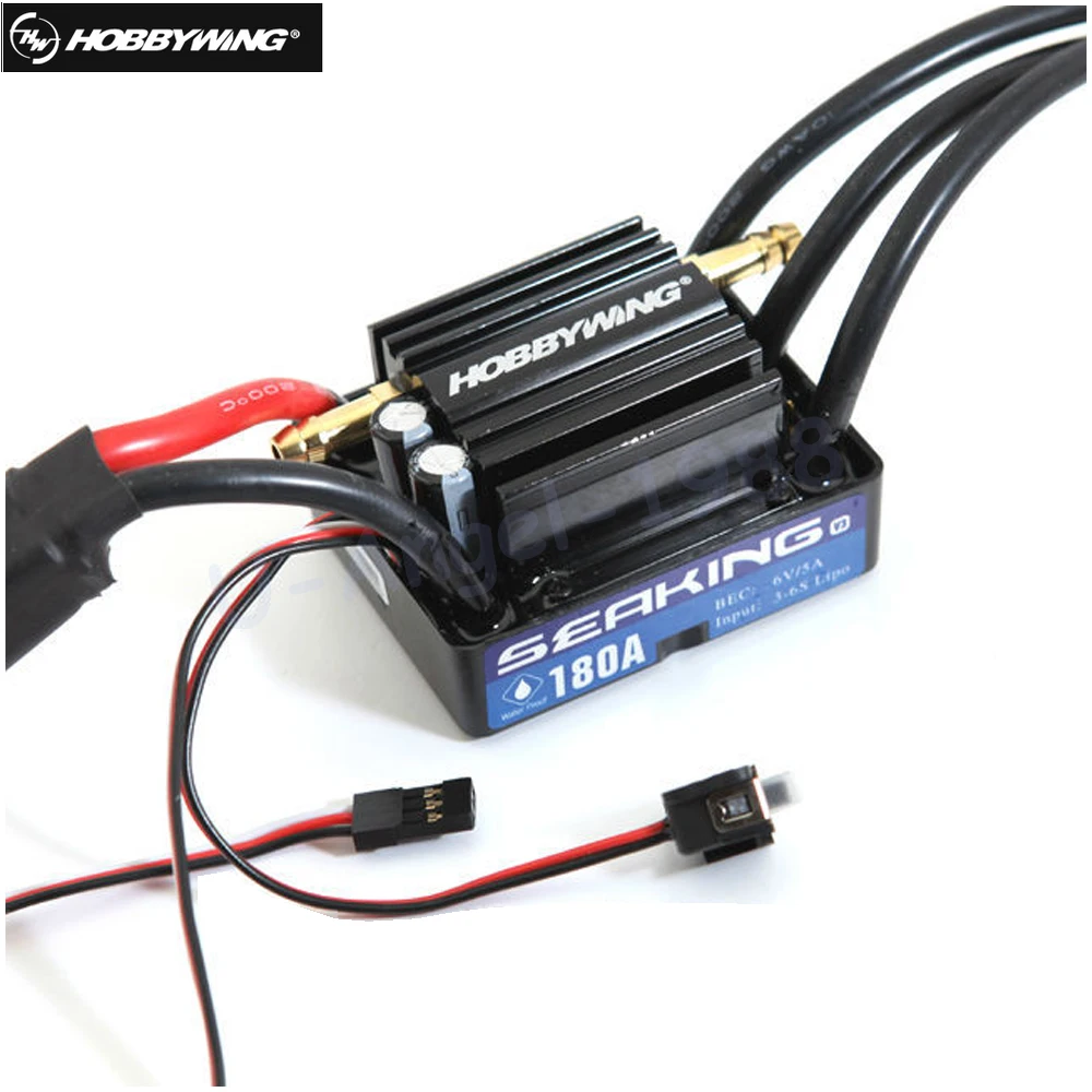 

Original HobbyWing SeaKing V3 180A BL Motor ESC 6V/5A BEC for RC R/c Racing Boat
