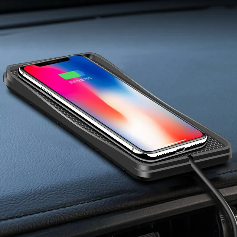 Qi Беспроводное зарядное устройство для автомобильного телефона, QI зарядное устройство для iPhone X XS max 8 Plus, автомобильная Беспроводная зарядная подставка для samsung S10 S9 S8 Plus NOTE9